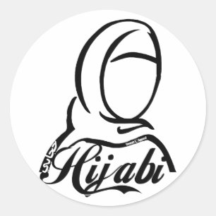 Hijabi Runder Aufkleber