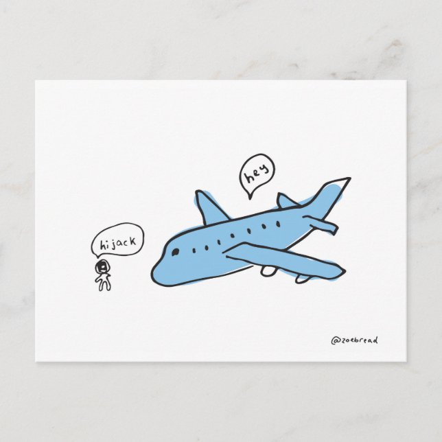 Hijack-Postkarte Postkarte (Vorderseite)