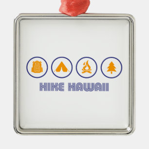 Hike Hawaii Ornament Aus Metall