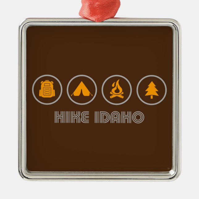 Hike Idaho Ornament Aus Metall (Vorne)