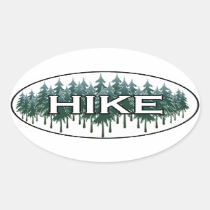 HIKE Oval Logo Ovaler Aufkleber