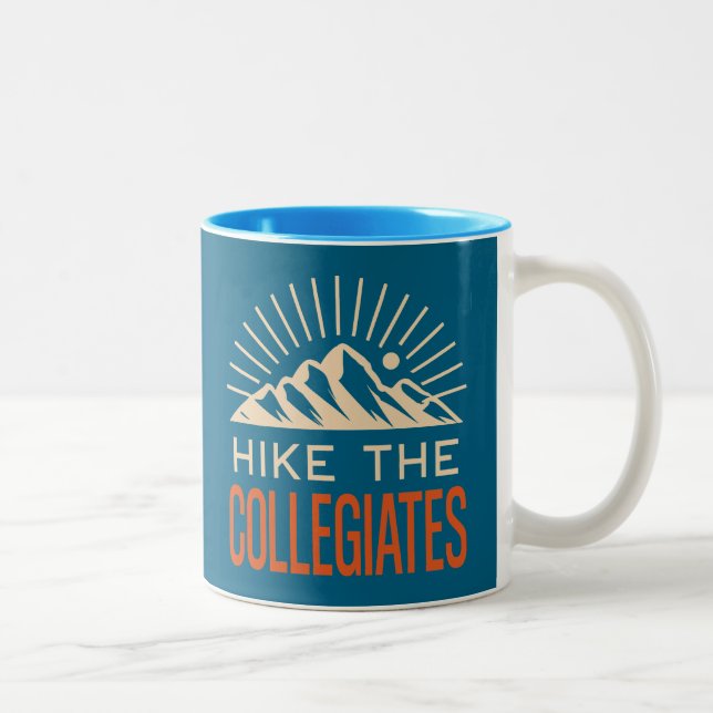 Hike The Collegiate Mountains Sunburst Zweifarbige Tasse (Rechts)