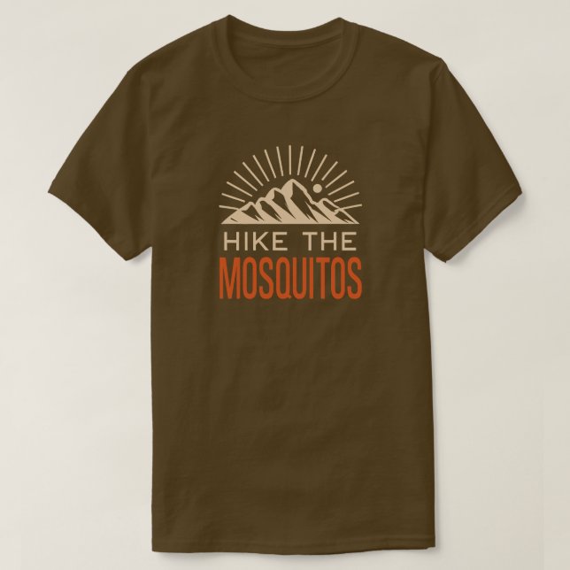 Hike The Mosquito Range Colorado Sunburst T-Shirt (Design vorne)