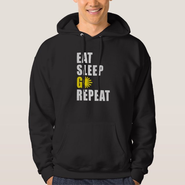 HIKE WALK CAMINO DE SANTIAGO DE COMPOSTELA JAMES W HOODIE (Vorderseite)