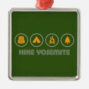Hike Yosemite Ornament Aus Metall