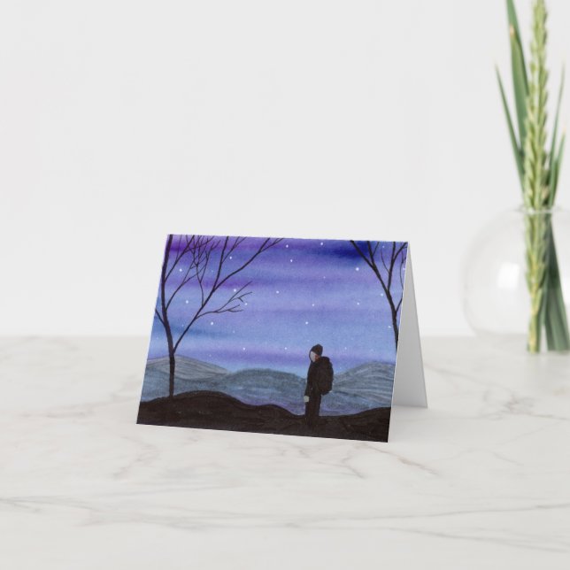 Hiker Dankeskarte (Vorderseite)