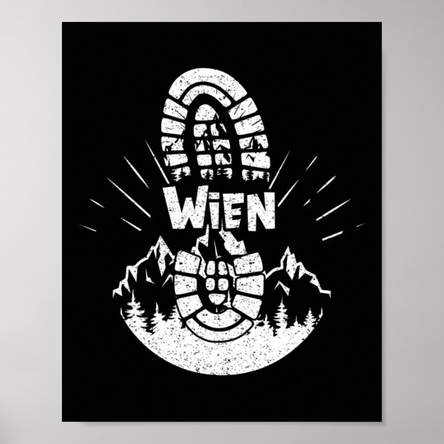 Hiker Wien Austria Vacation Poster (Vorne)