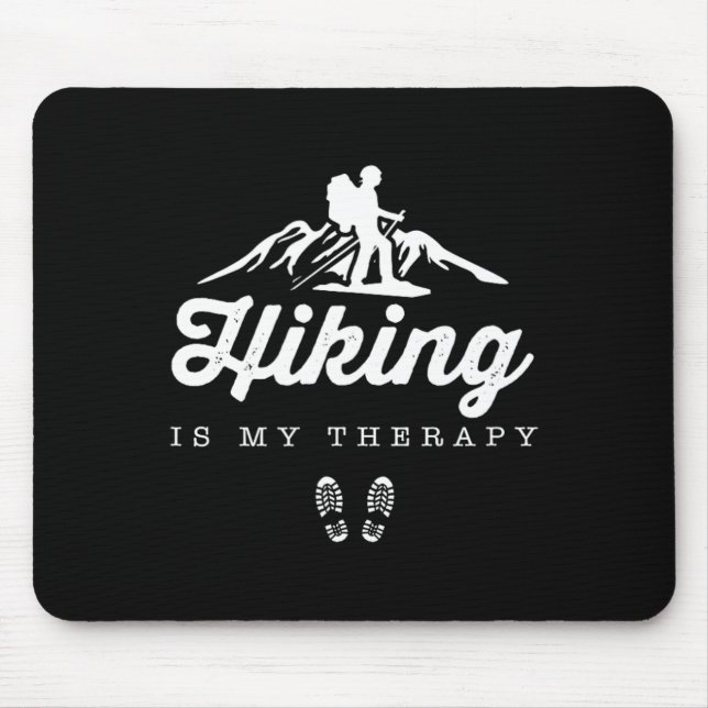 Hiking By Design Tee Company Uni-adults Hiking Is  Mousepad (Vorne)