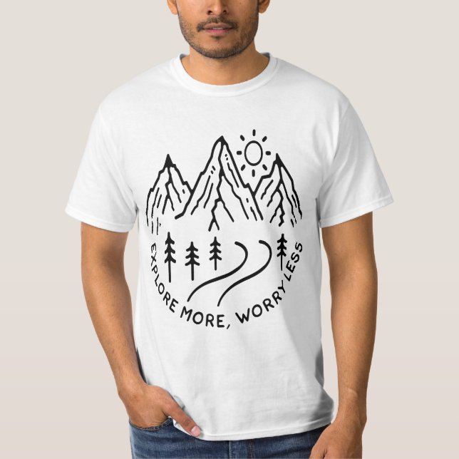 Hiking Camping Mountain Travel 567d8venture - Vanl T-Shirt (Vorderseite)