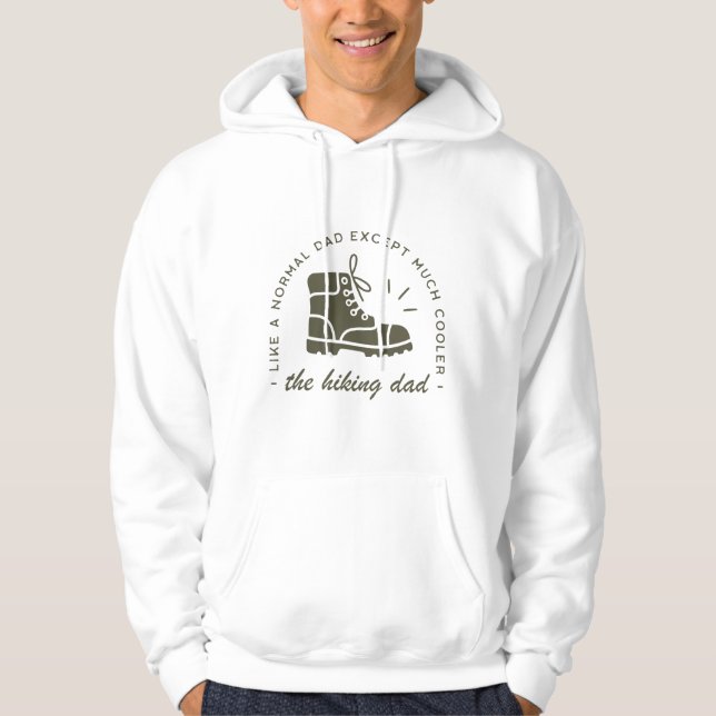 Hiking dad funny hiker father hoodie (Vorderseite)