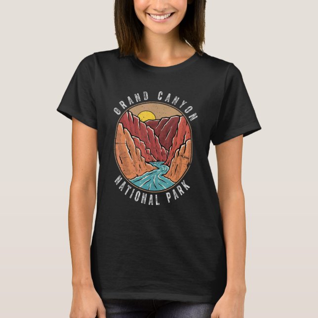 Hiking Grand Canyon Arizona US National Park Mount T-Shirt (Vorderseite)