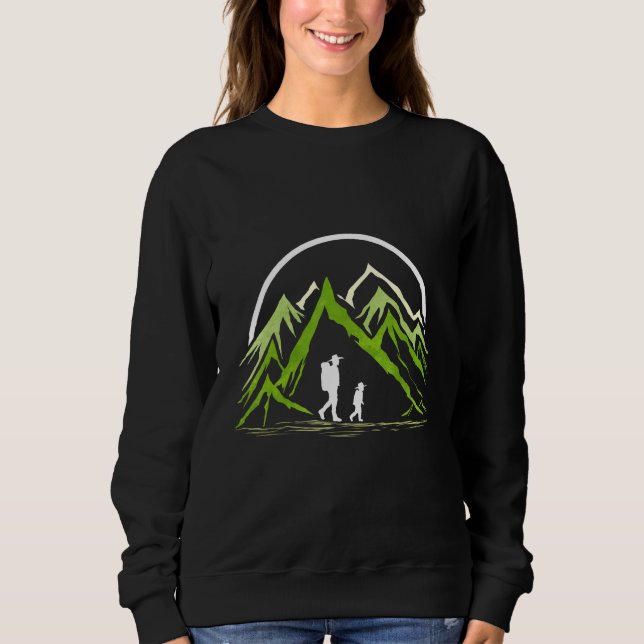 Hiking in the Mountains  Father and Son Sweatshirt (Vorderseite)