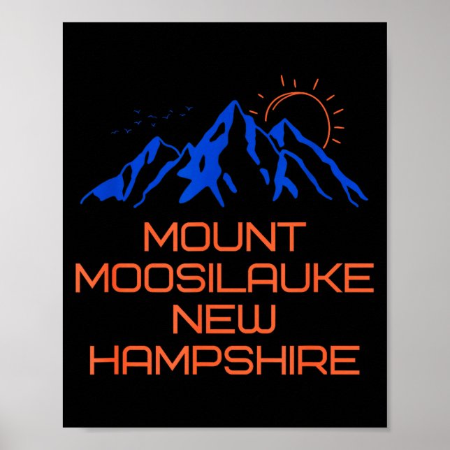 Hiking Mount Moosilauke New Hampshire Mountain Cli Poster (Vorne)