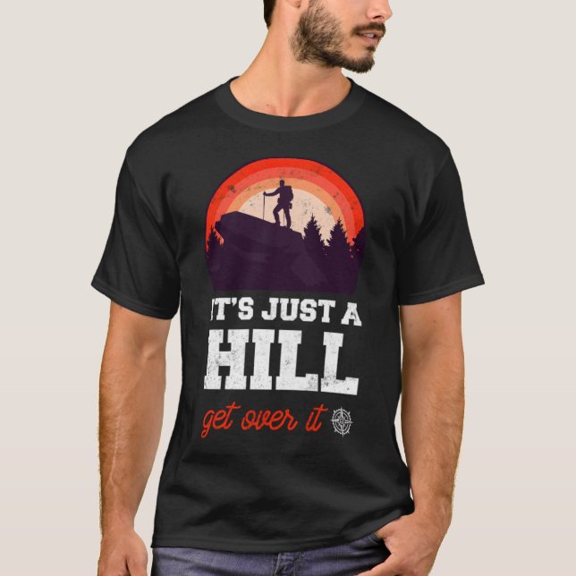 Hiking Mountain black tshirt  (Vorderseite)