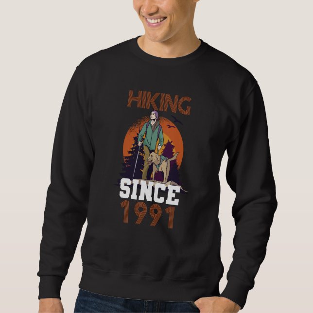 Hiking since 1991 sweatshirt (Vorderseite)
