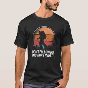 Hiking Vintage Mountain Climber Retro Mountaineeri T-Shirt