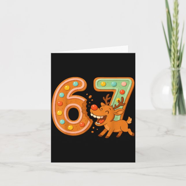 Hilarious 67 Christmas Cookies Rudolph Reindeer Jo Karte (Vorderseite)
