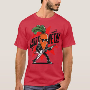 Hilarious Karotten Metal Rock On mit seinem Metalh T-Shirt