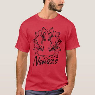 Hilarious Namaste Refleologie Meditieren Workout v T-Shirt