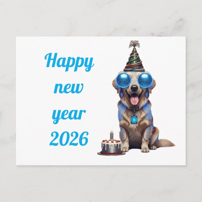 Hilarious New Year's Card Postkarte (Vorderseite)