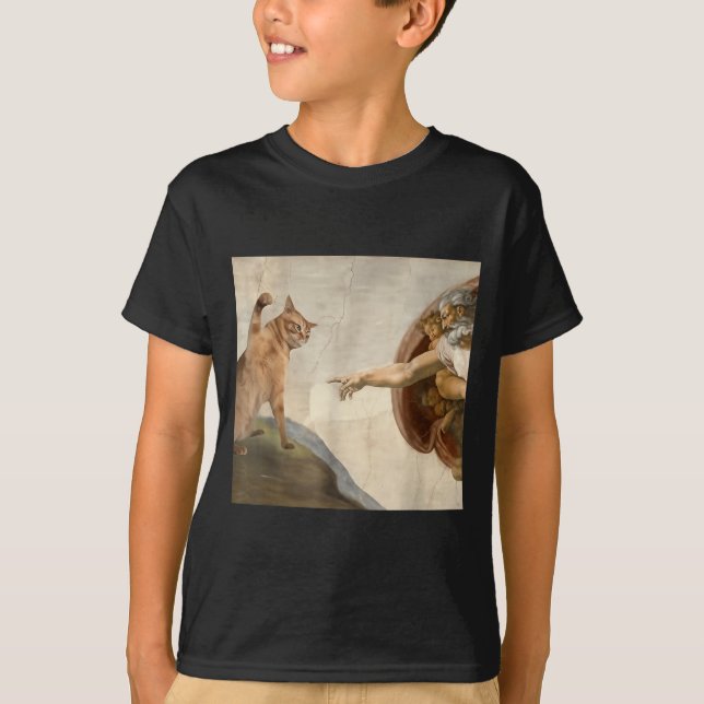 Hilarious Sarkastischer Brainrot Lustiger Meme-Kat T-Shirt (Vorderseite)