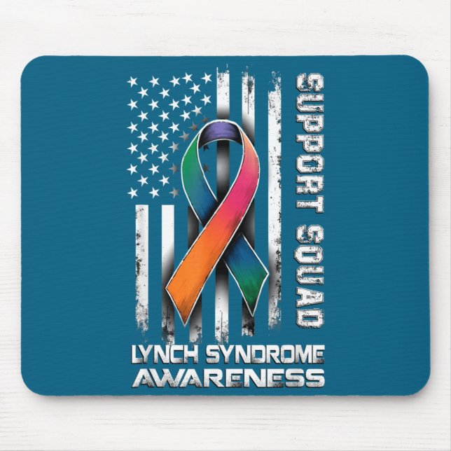 Hilarious Support Lynch Syndrome Squad Awareness Mousepad (Vorne)
