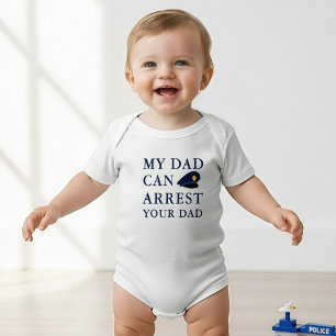 Hilariously Funny Police Officer Baby Joke Strampler