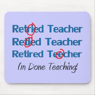 Hilarous zog sich Lehrer-Geschenke zurück Mousepad