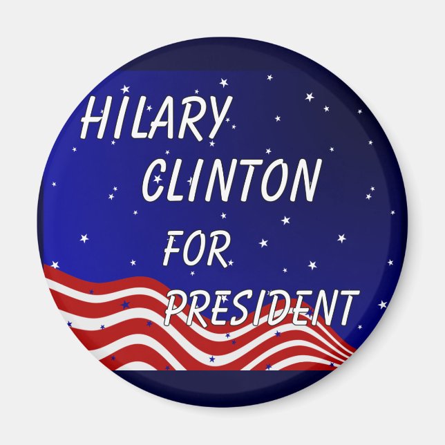 Hilary Clinton für Präsident Night Sky Magnet (Vorne)