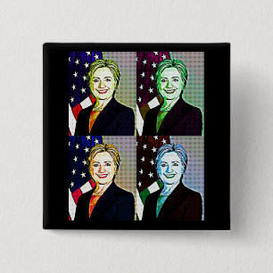 Hilary Clinton Memorabilia - Schaltfläche für digi Button
