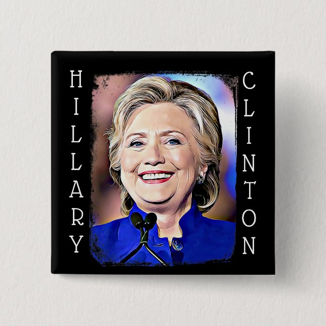 Hilary Clinton Memorabilia - Schaltfläche für digi Button (Vorderseite)