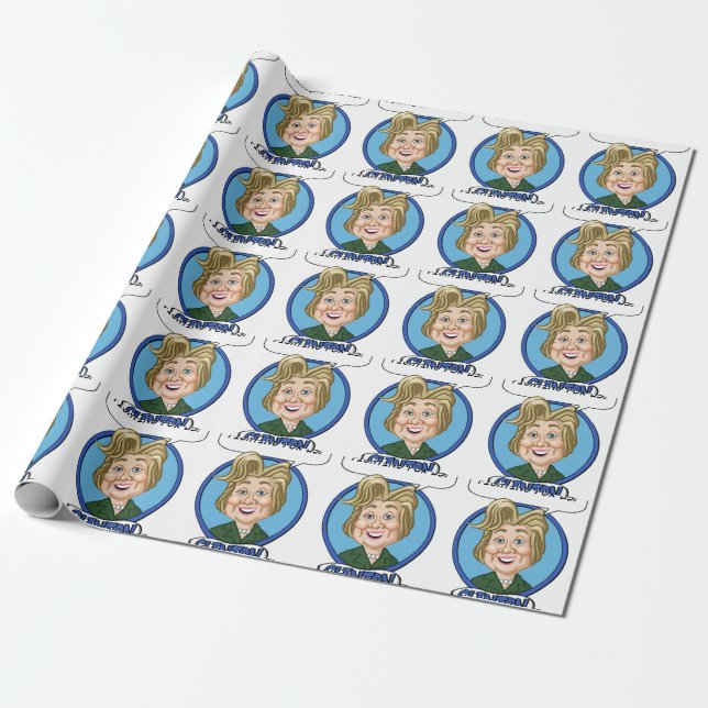 Hilary Clinton Wahl 2016 Geschenkpapier (Ungerollt)