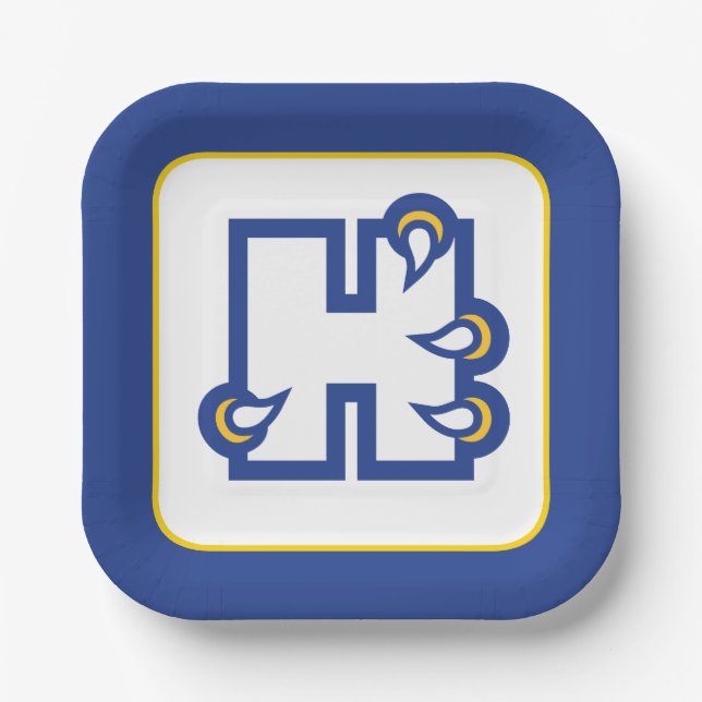 Hilbert College H Pappteller (Vorderseite)