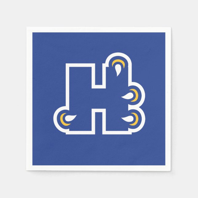 Hilbert College H Serviette (Vorderseite)