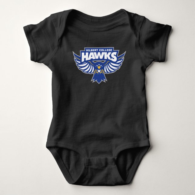 Hilbert College Hawks Baby Strampler (Vorderseite)