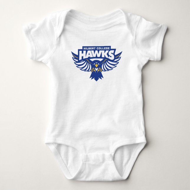 Hilbert College Hawks Baby Strampler (Vorderseite)
