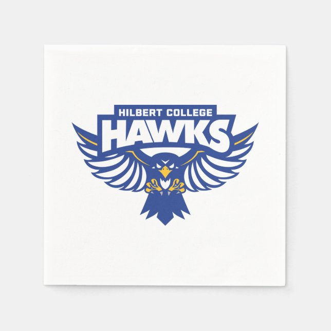 Hilbert College Hawks Serviette (Vorderseite)