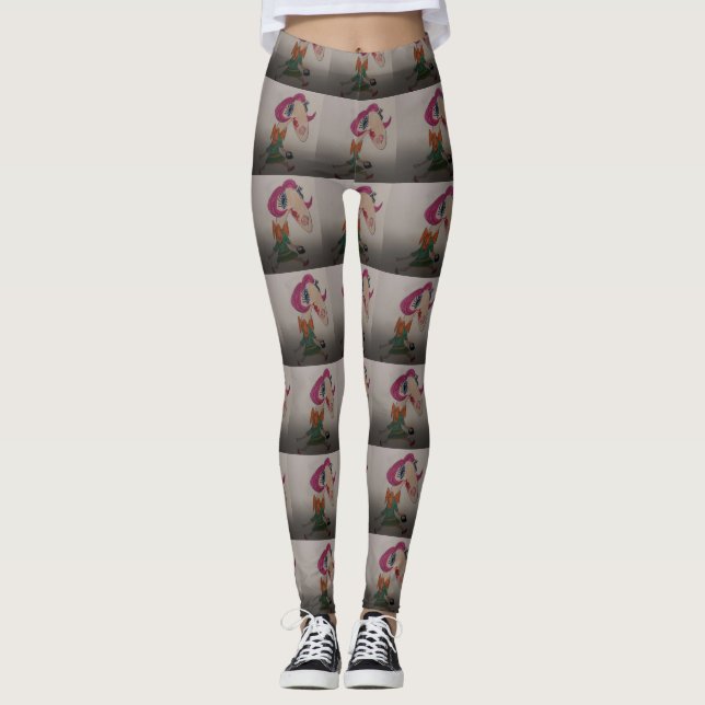 Hilda fährt zum Geschäft Leggings (Vorderseite)