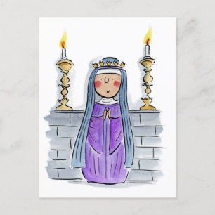 Hildegard von Bingen Postkarte