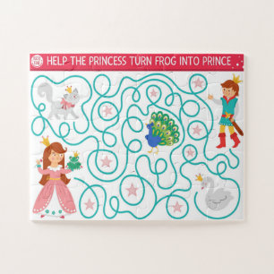 Hilf der Prinzessin, den Frosch in ein Prinzenkind Puzzle