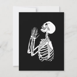 Hilf mir Skeleton, auf einem Feiertagskarte