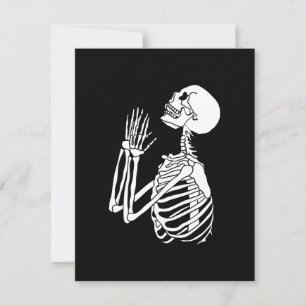Hilf mir Skeleton, auf einem Feiertagskarte