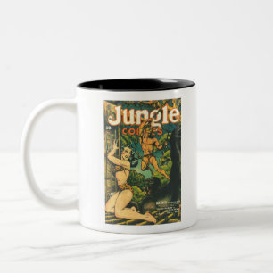 Hilf mir Tarzan - Dschungel - König des Dschungels Zweifarbige Tasse