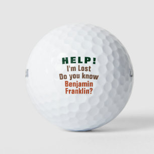 Hilfe bei Verlust Funny personalisiert anpassbar Golfball