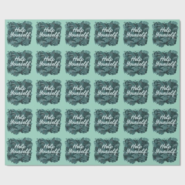 Hilfe dich selbst geschenkpapier (Flach)