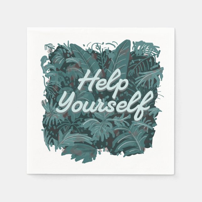 Hilfe dich selbst serviette (Vorderseite)