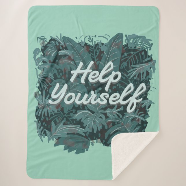 Hilfe dich selbst sherpadecke (Vorderseite)