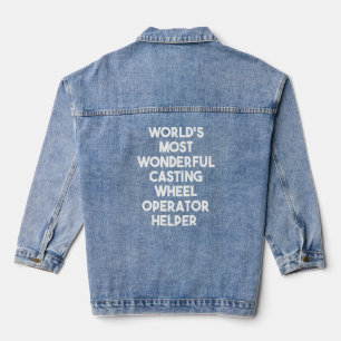 Hilfe für den weltweit schönsten Gussradbetreiber Jeansjacke