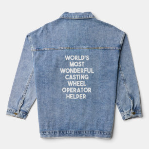 Hilfe für den weltweit schönsten Gussradbetreiber Jeansjacke