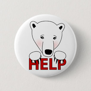 Hilfe für Eisbär-Knopf Button